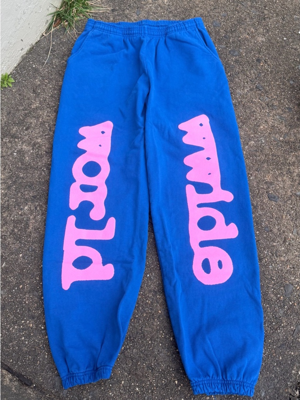 Sp5der Beluga Sweats “World Wide Web” Size Large